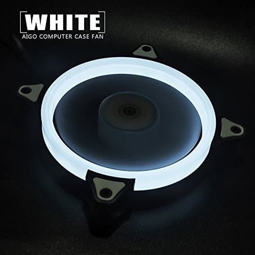 AIGO Darkflash Ring 12 cm White LED Case Fan Putih NEW