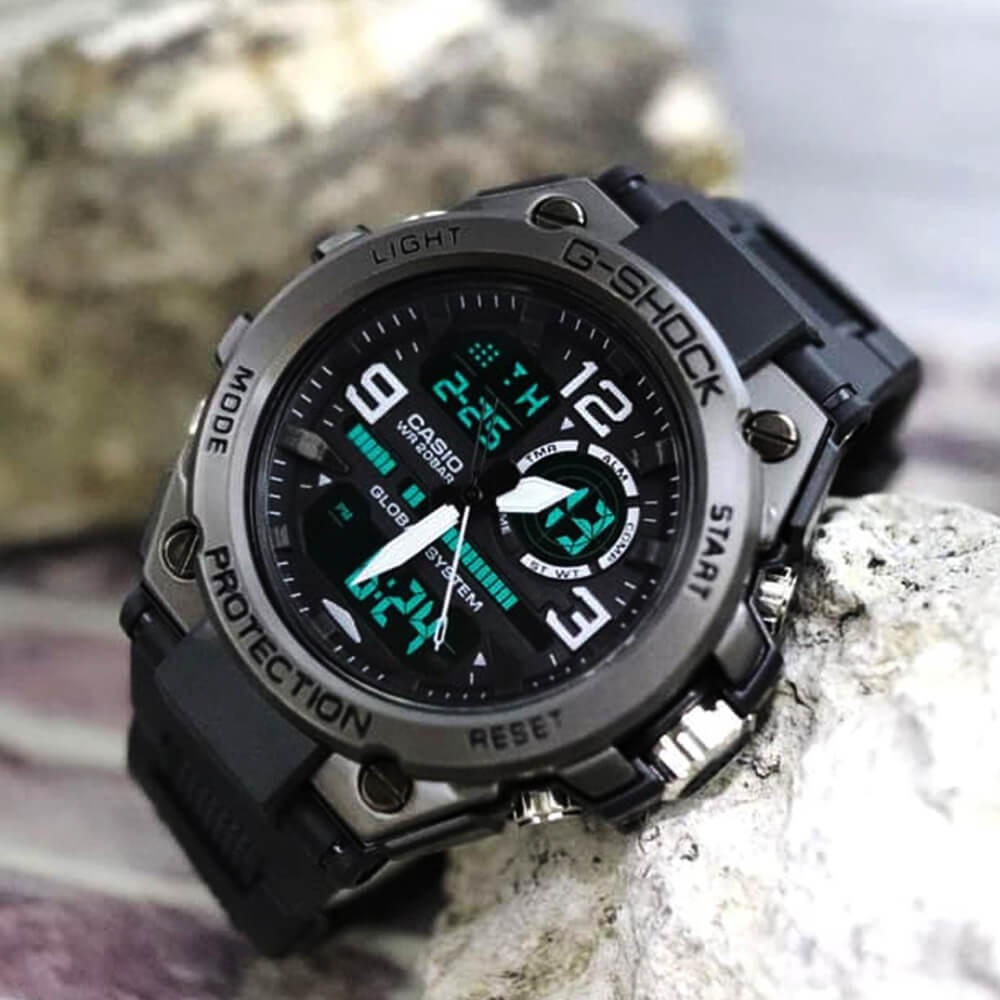 Jam Tangan Pria Free Box - Anti Air - G Shock Pria - Iron Watch LS