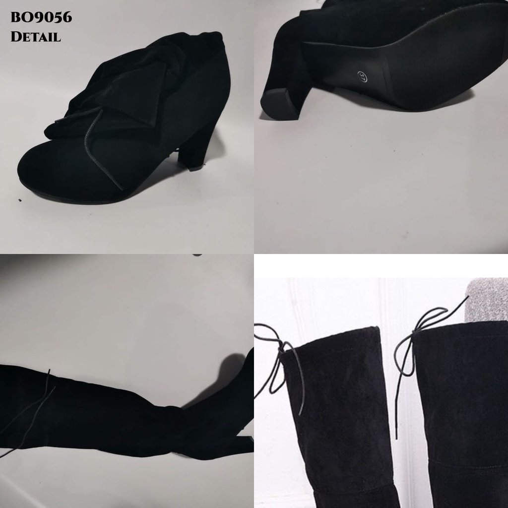 RESTOCK WYN SEPATU LONG BOOTS FLAT BOOTS BO9056