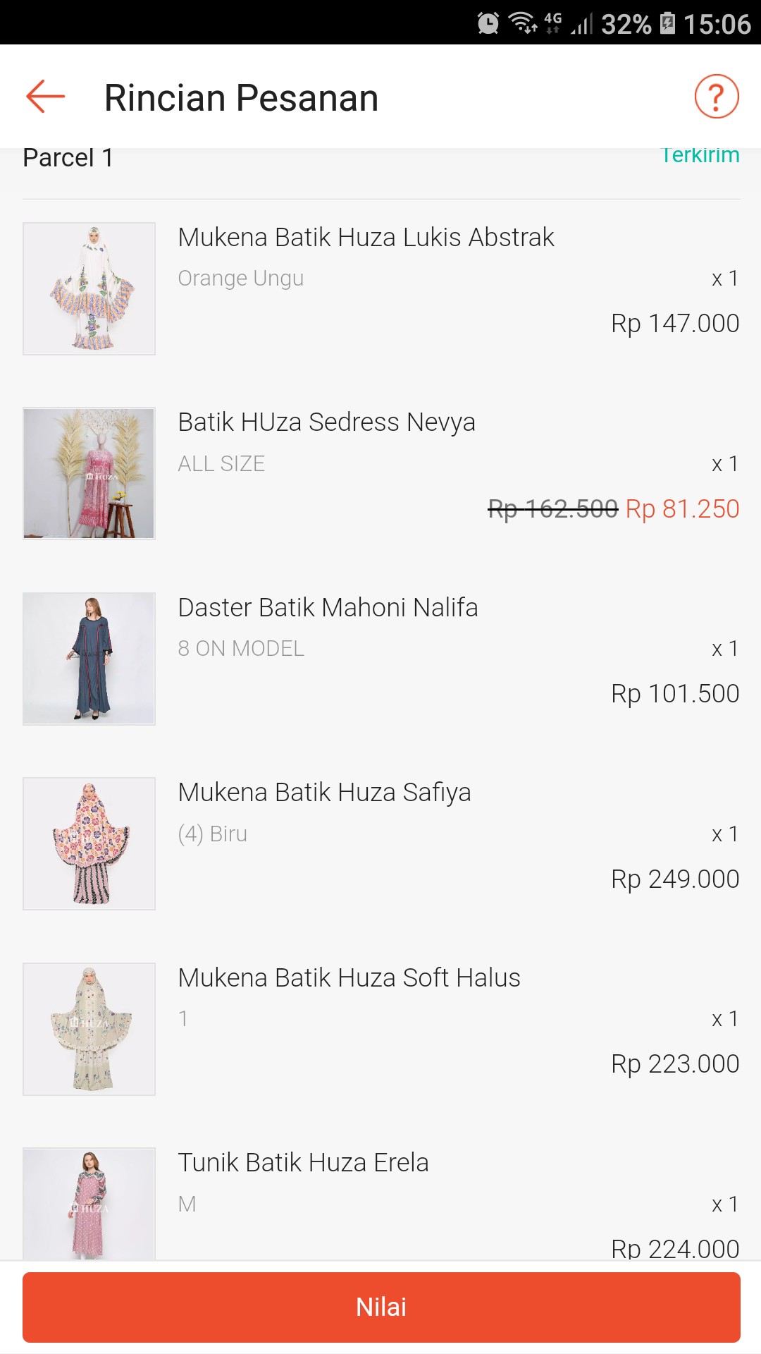 Gamis Batik Huza  Aricha