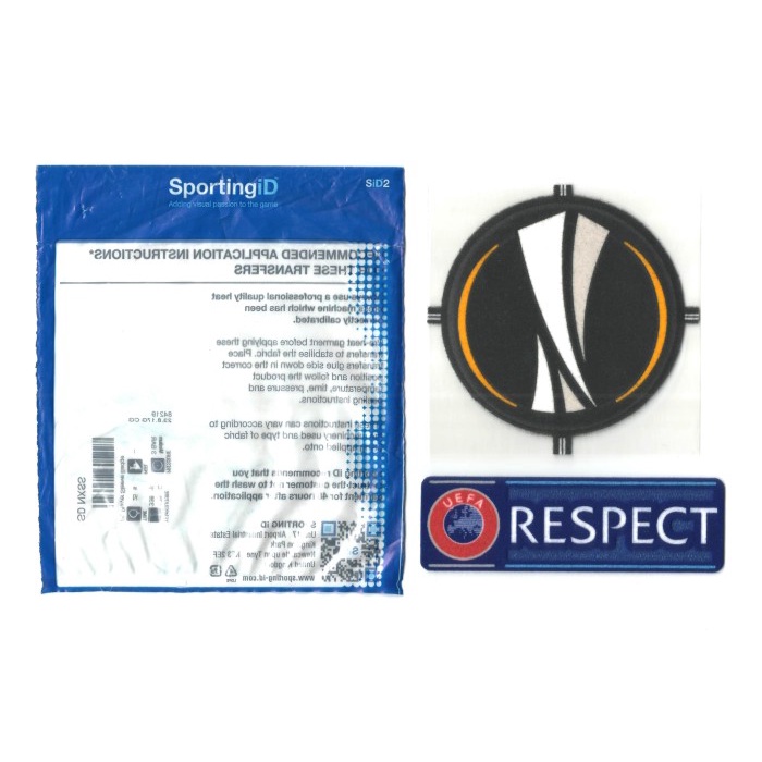 M21Mu Patch Europa League + Respect. Original Patch For Jersey. Juju01K