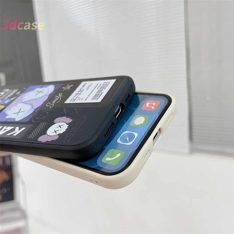 Case Realme C11 2021 C21Y C15 C21 C25 C20 C3 C12 C25S 5 5S 5i C17 7i C1 C25Y C2 C3i 6i C20A realme Narzo 20 10 10A 20A 30A A54 A15 A16 A9 A5 A7 A5S A95 A53 A33 Y12 Y20 A12 Pretty KAWS Bear Silicone Case