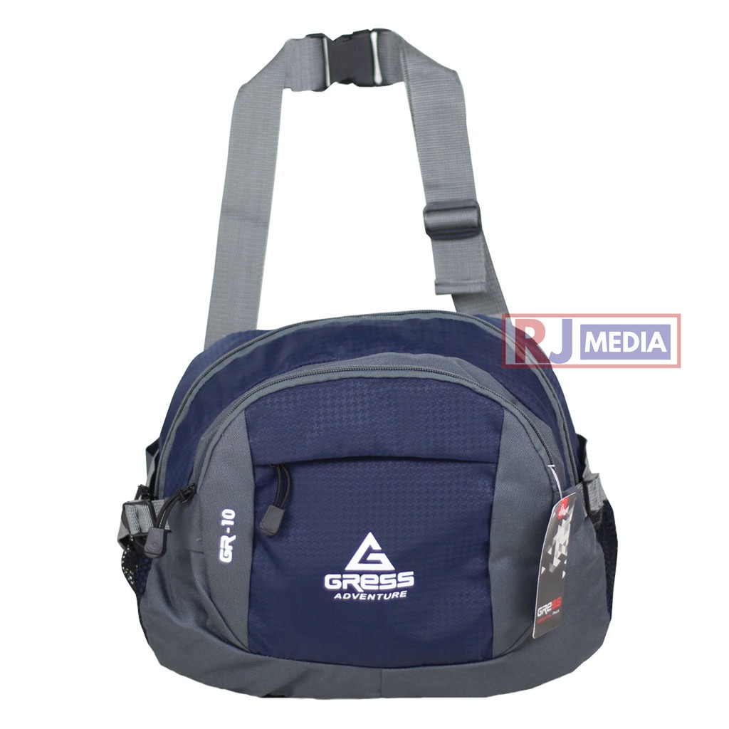 Tas Selempang Gress Besar SlingBag Sporty Cowok Cewek Olah Raga Keren Kuat Original GRESS Tas Olahraga Jogging GYM Workout Pria Wanita GYM Bag