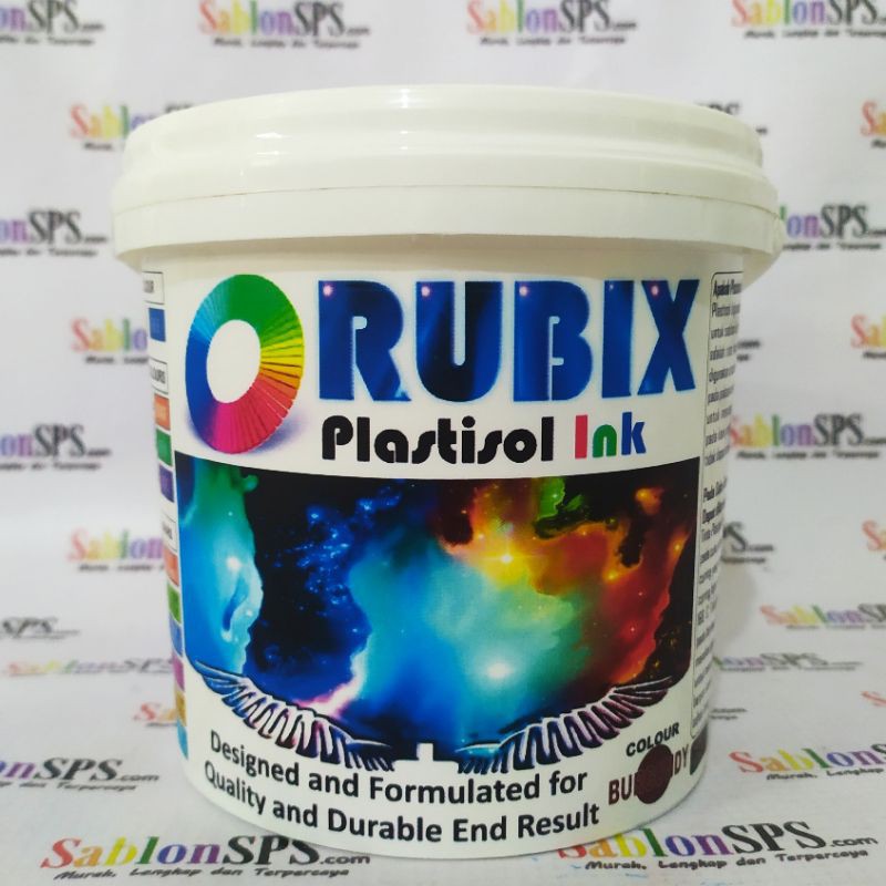 TINTA SABLON PLASTISOL RUBIX BURGUNDY 1KG