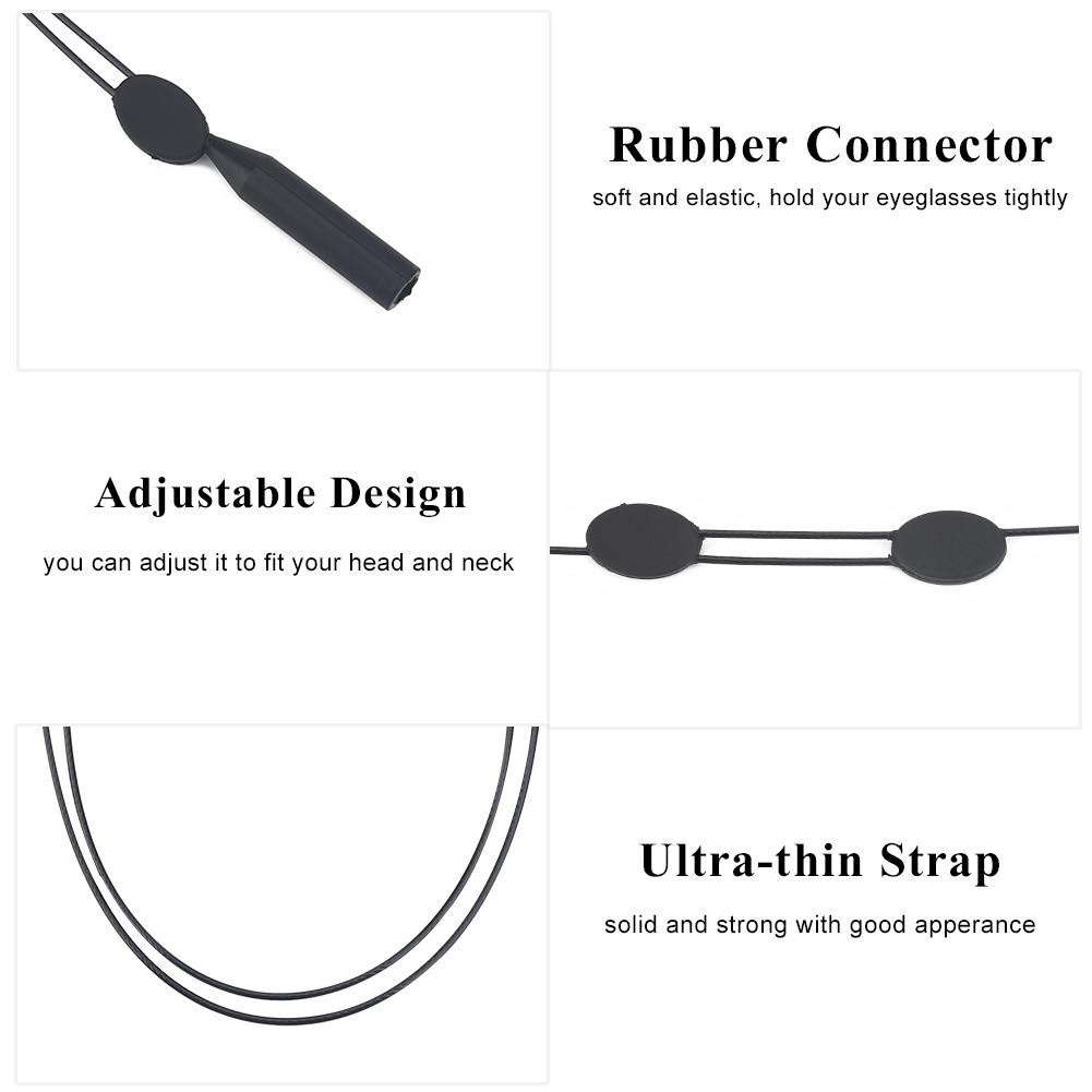 Strap silicone adjustable Tali pengait kacamata fleksibel bisa untuk olahraga -TO2