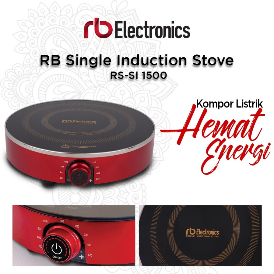 Kompor Induksi 1 Tungku Rb Single Induction Stove Hemat Listrik Energi