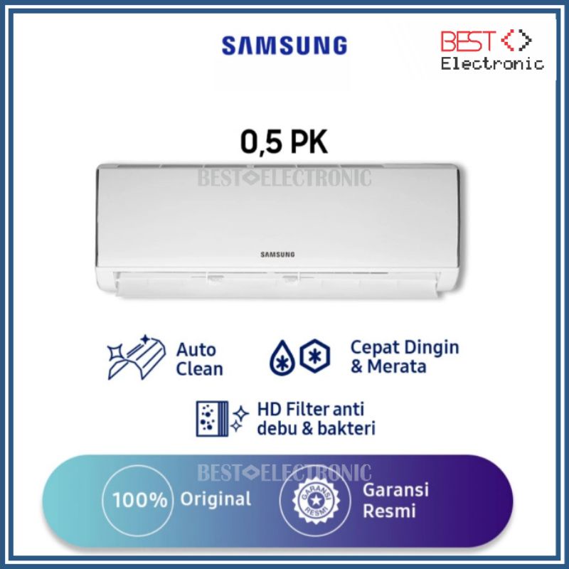 AC SAMSUNG 1/2 PK + PASANG 0.5PK AR05NRFLDWKNSE