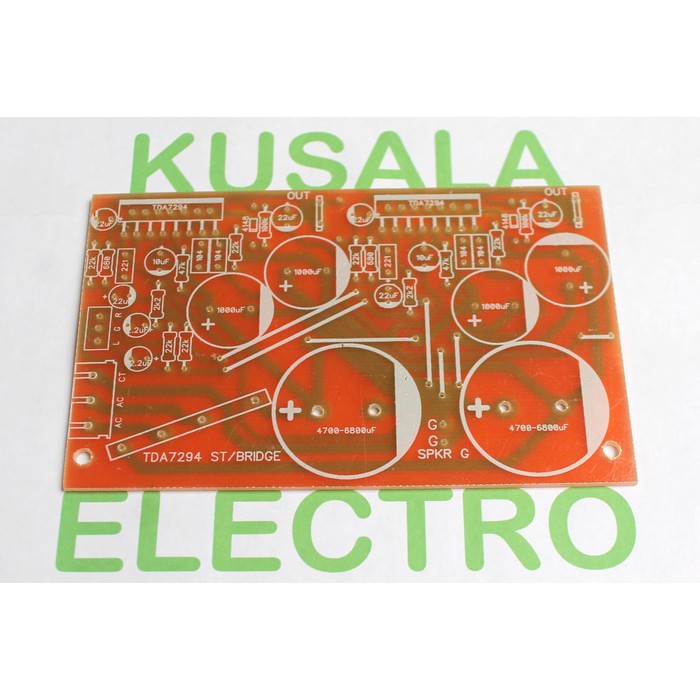 PCB TDA7294 Stereo / Bridge + PSU onboard