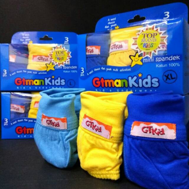 Celana Dalam Anak GTMAN 708 KIDS ISI 3 PCS