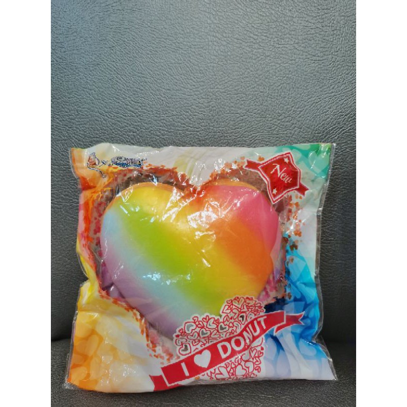 rainbow donuts I love donut licensed squishy donat by creamiicandy flash sale murah
