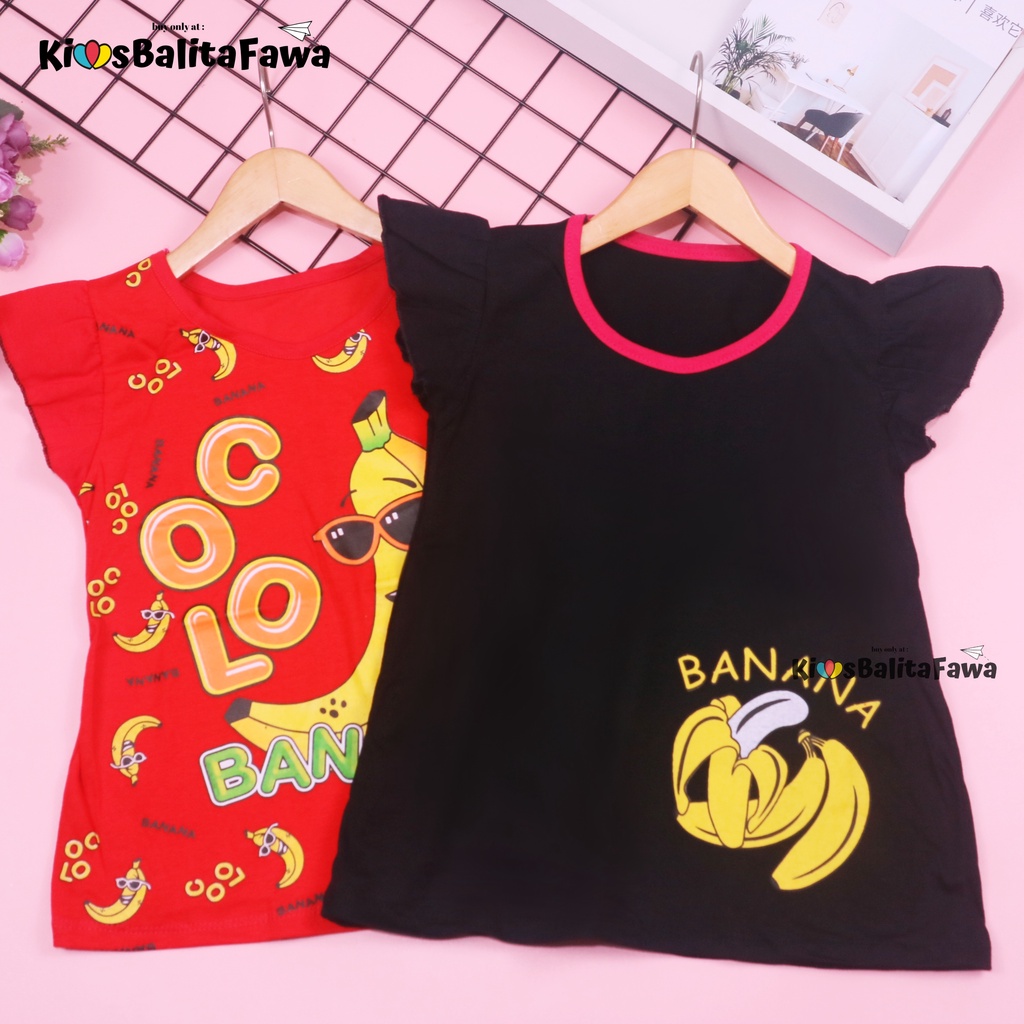 (LEBIH HEMAT ISI 3 PCS) Kaos Gemess 2-4 Tahun / Baju Anak Perempuan Lengan Pendek Karakter Polos Kartun Princess