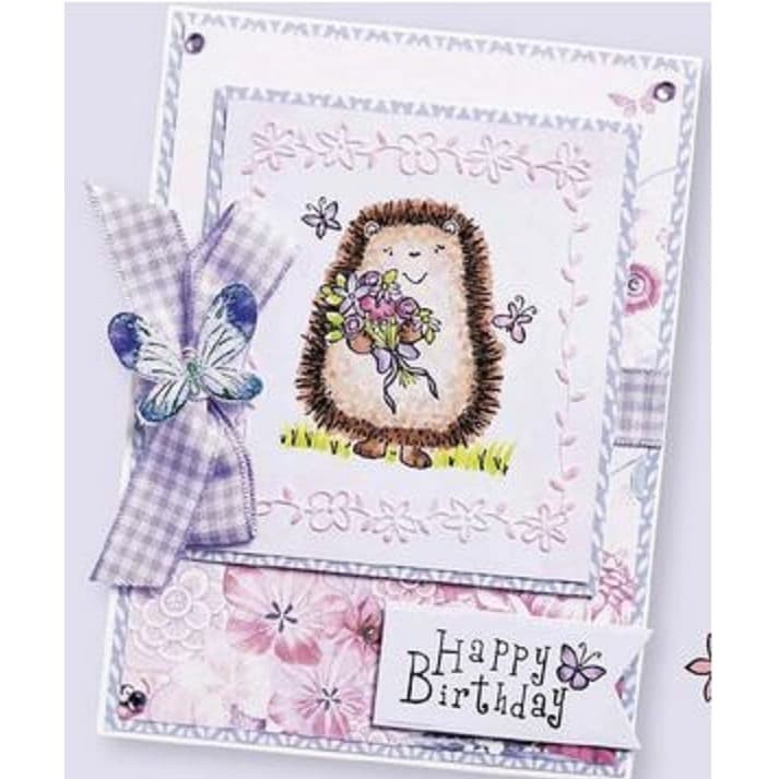 Clear Stamp (Stempel Transparan/Bening) - Hedgehog Birthday