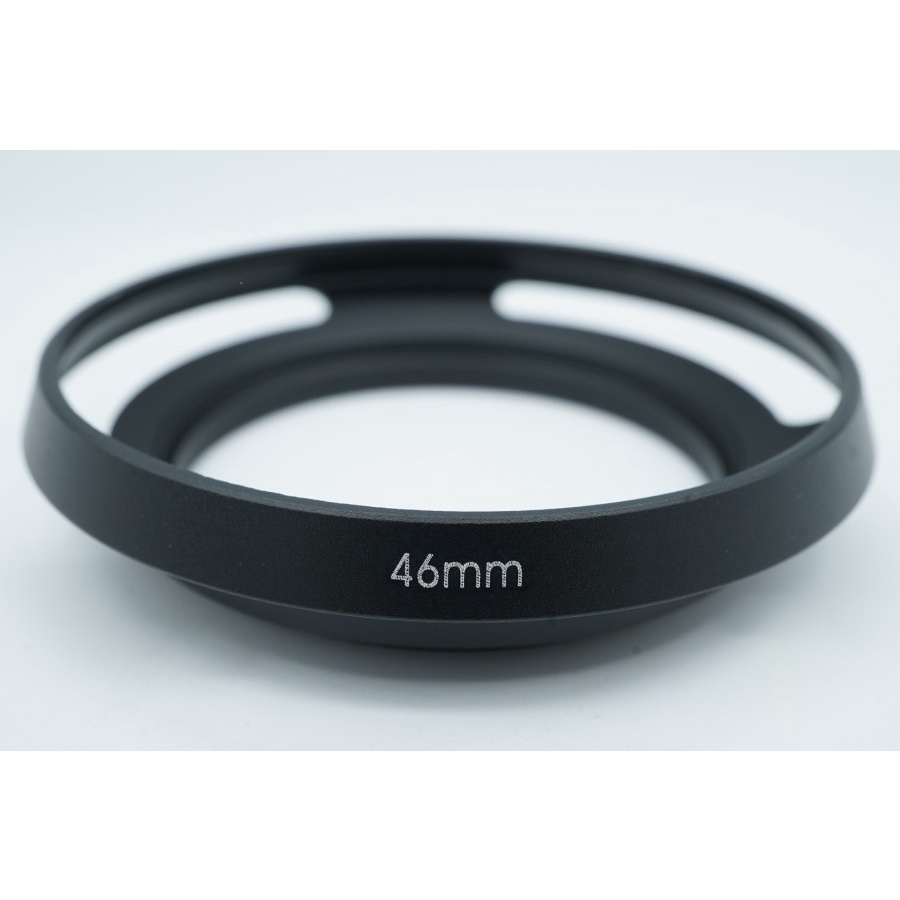 Lenshood Vented Lens Hood Metal 46mm For Lensa Panasonic Lumix 14-42mm Fuji Olympus Nex Lens Hood 46