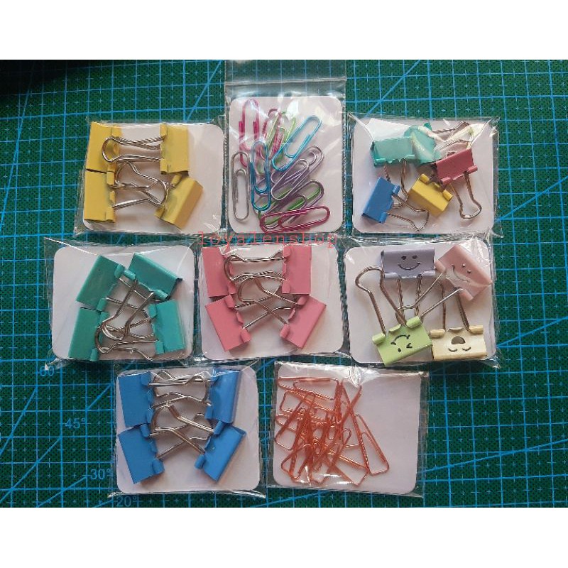 

12 pcs paper clip metalik/clip metalik/jepitan kertas/klip kertas/klip warna/paperclip/metallic
