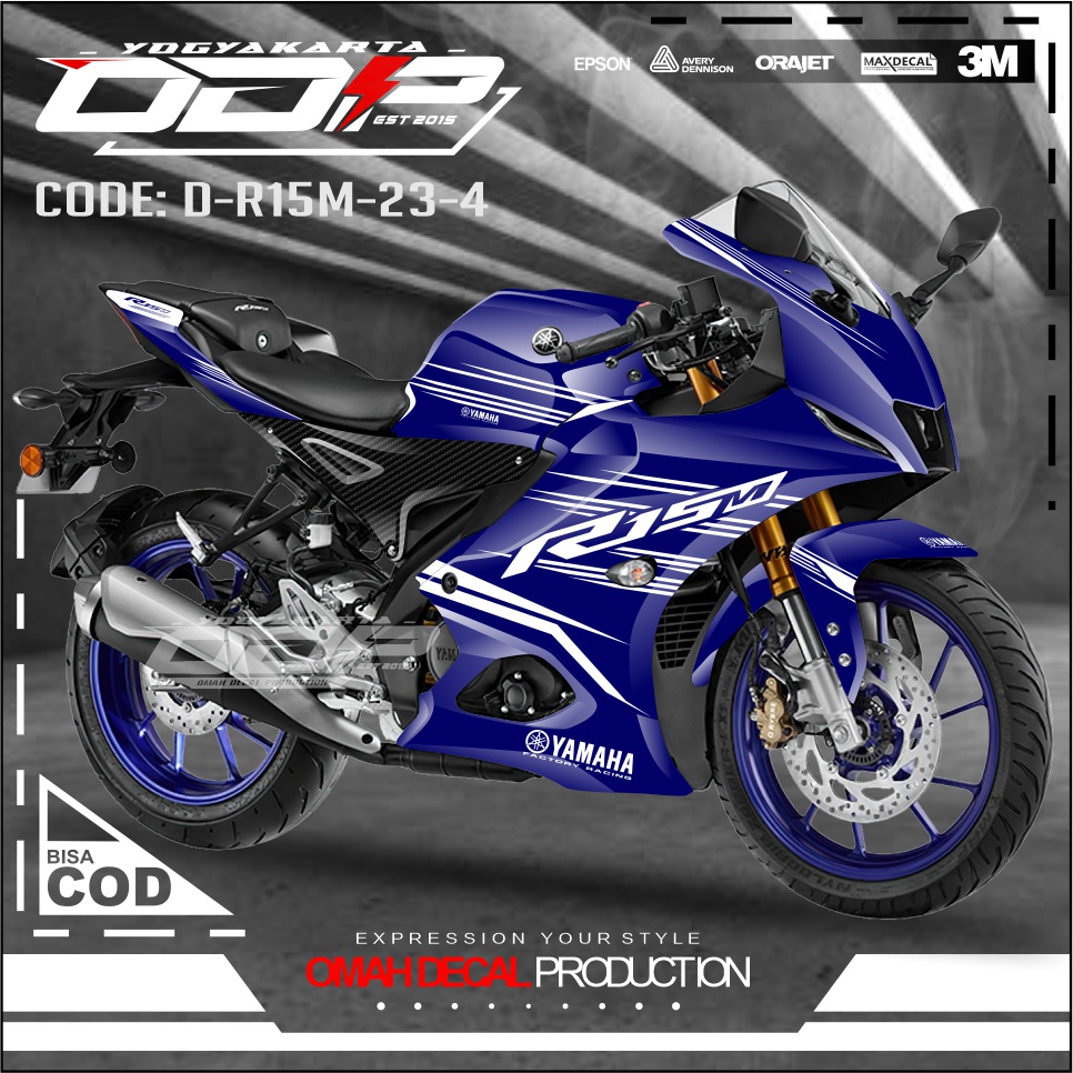 DECAL STIKER R15M V4 V1 V2 V3 V4 BISA COD DEKAL MOTOR R15M YAMAHA DEKAL TERBAIK TERLARIS DAN KULITAS