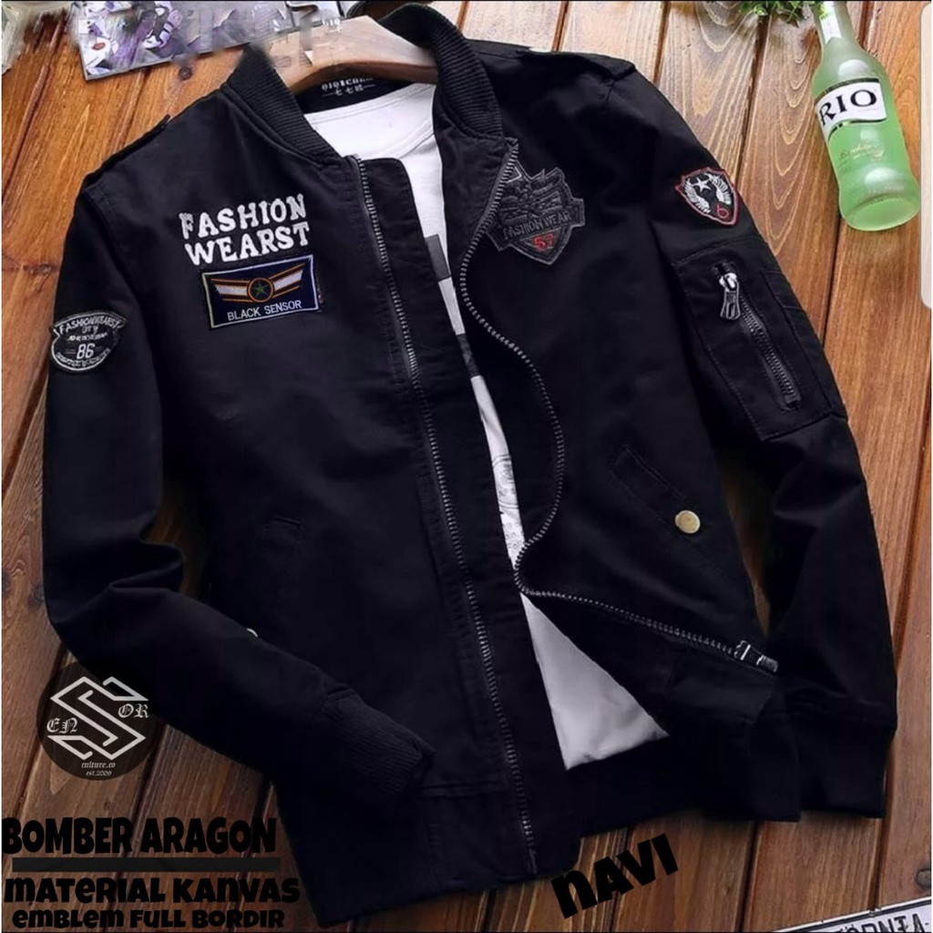 Jaket Bomber Pria /Jaket Bomber Pria Dewasa /Jaket Pria Dewasa /Jaket Aragon Sensor /Jaket Aragon Mo