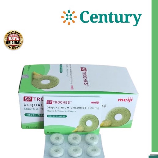 

Meiji SP Troches Melon Flavour 1 blister isi 6 tablet / Tablet Hisap / Sakit Tenggorokan