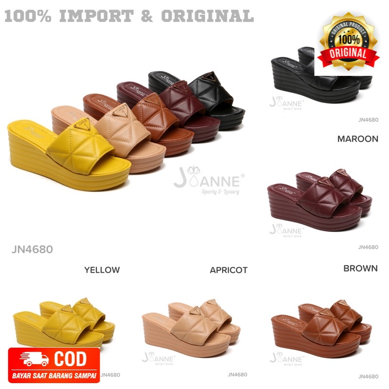 [ORIGINAL] JOANNE Wedges Sandals Sepatu Wanita #JN4680