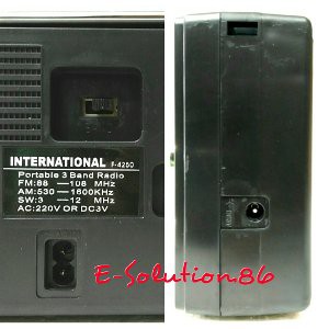 Radio INTERNATIONAL F 4250 3 Band Radio Portable  Radio Listrik Baterai Murah