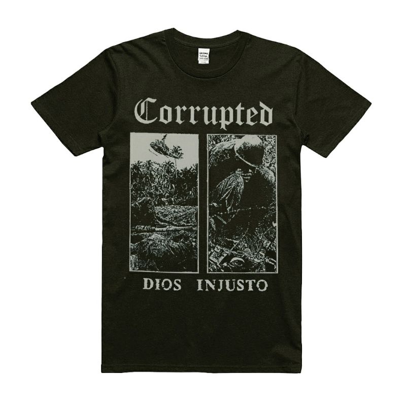 KAOS BAND / KAOS CORRUPTED / DIOS INJUSTO / CORRUTED T-SHIRT / BAJU MUSIK ROCK METAL