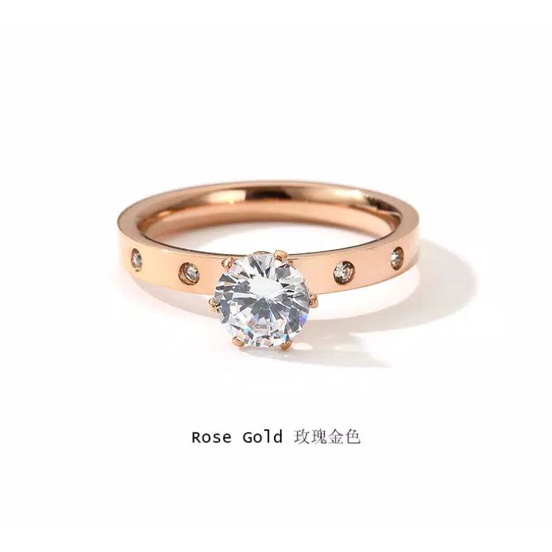 (Gold) Cincin CTR Titanium 100%