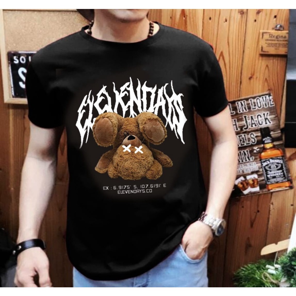 Kaos pria gambar boneka Bear/beruang