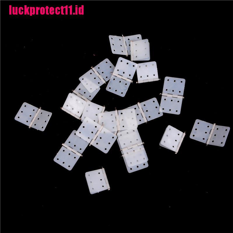 Lucktoy 20pcs Engsel Nilon 27x16mm Untuk Aksesoris Pesawat Terbang Rc Diy