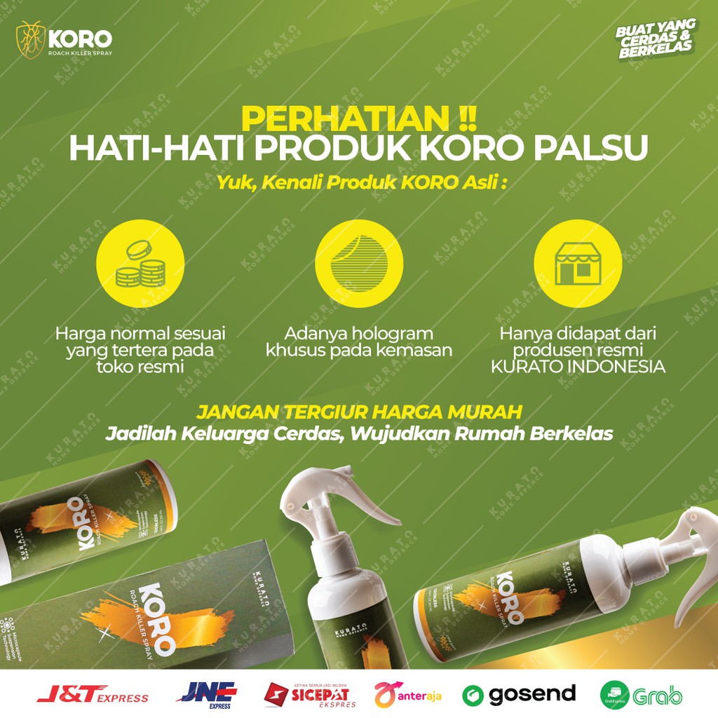 KORO ROACH KILLER / PEMBASMI KECOA PALING AMPUH / ANTI KECOA / RACUN KECOA PREMIUM CERDAS BERKELAS