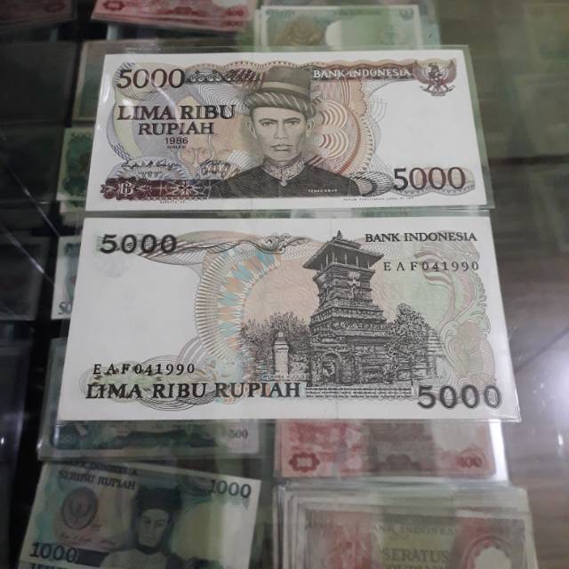 Uang kuno 5000 teuku umar 1986 gress
