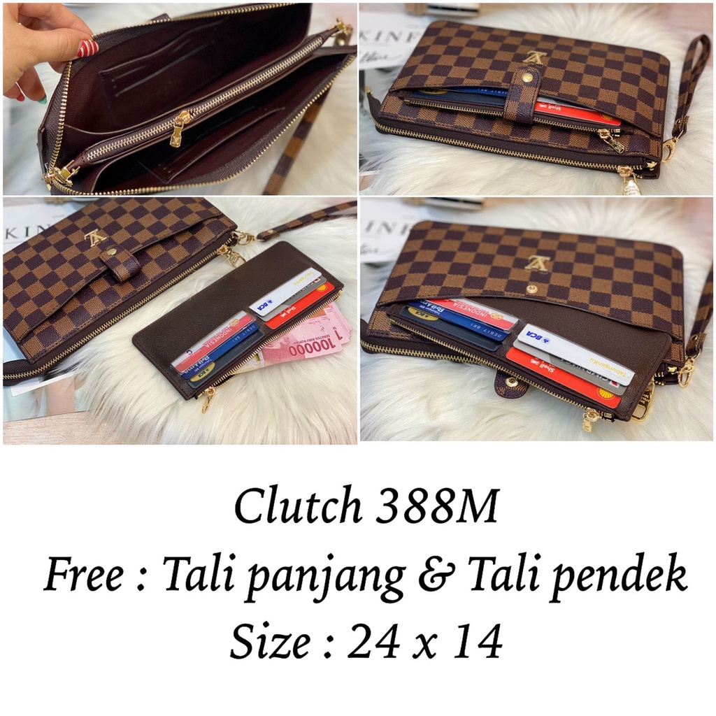 clutch selempang branded #388M #389L free tali panjang dan tali pendek