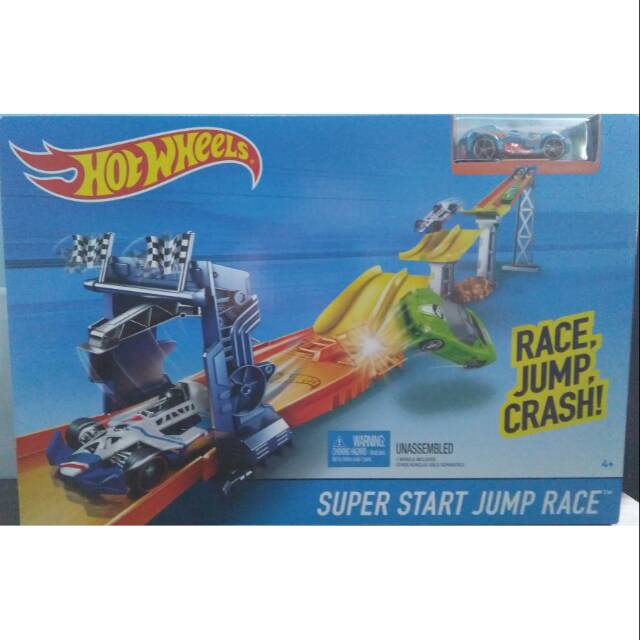 hot wheels super start jump race track set