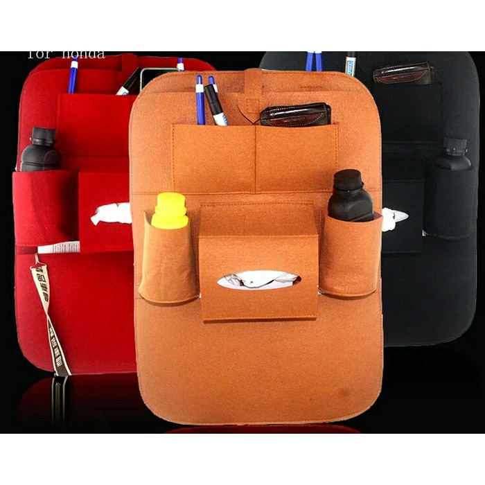 Coklat Coffee Car Back Seat Organizer Tas Belakang Jok Mobil Gantung