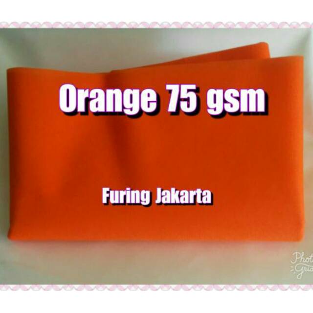 Kain Furing Orange 75 gsm, kain furing,kain spunbond