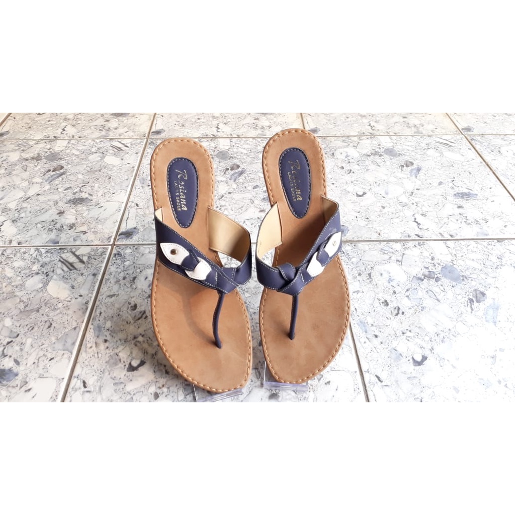 Sandal Kulit Asli Premium Sandal Jepit Wanita KL06
