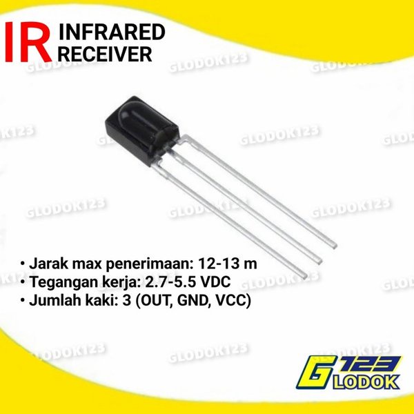 IR Infrared Receiver Universal Sensor Penerima Cahaya Infra Red Merah