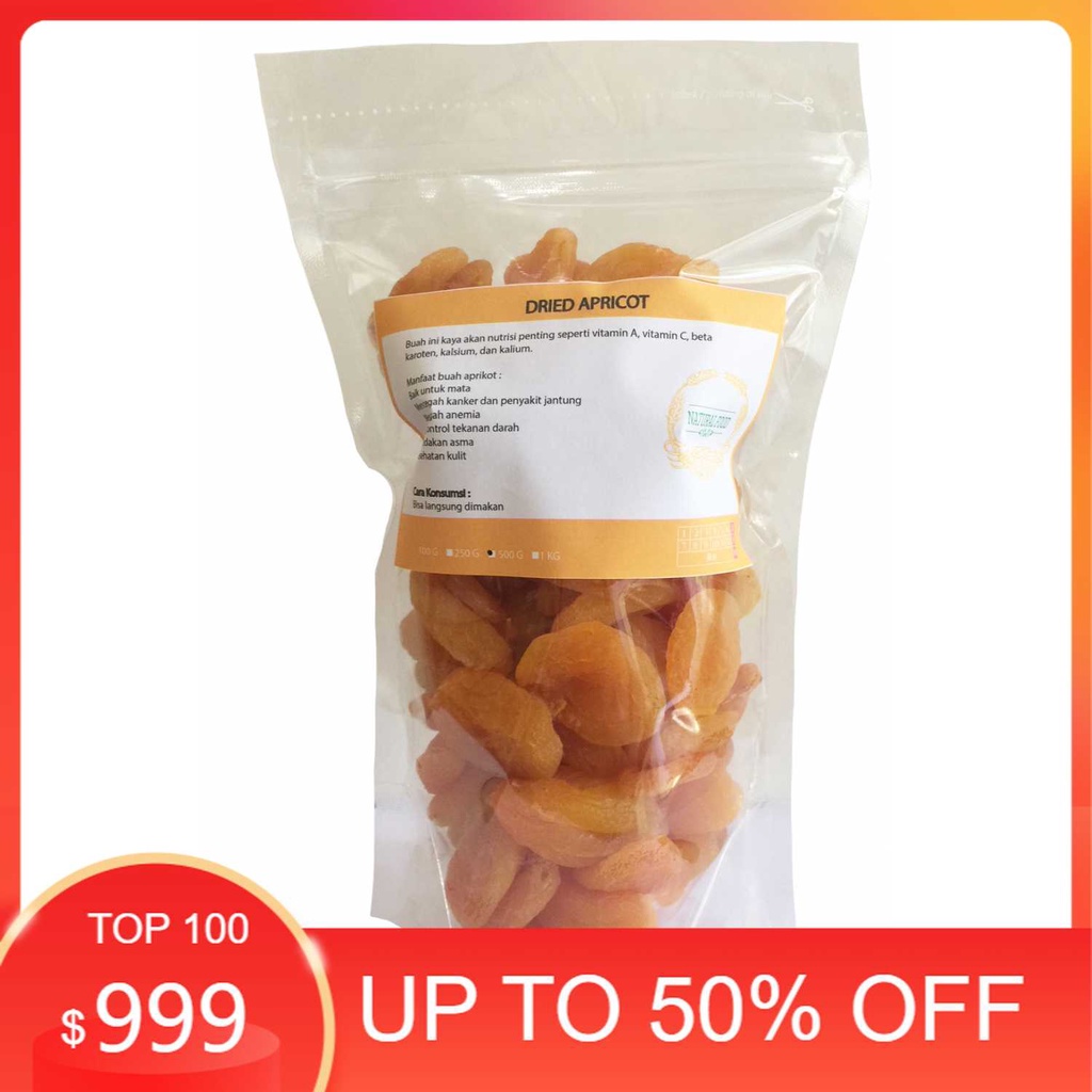 

Terlaris Dried Apricot (Aprikot Kering) 500 gr