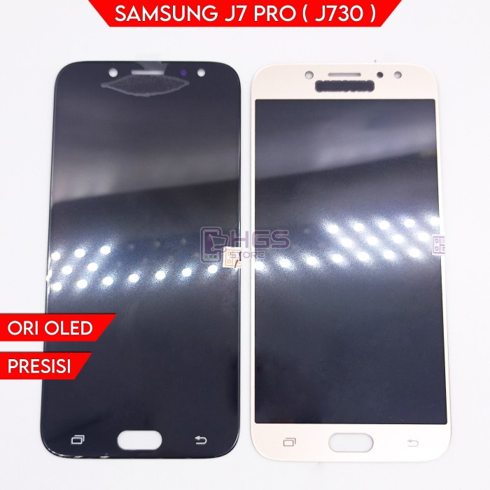 {SuheStore} LCD SAMSUNG GALAXY J7 PRO / J730 OLED FULLSET  TOUCHSCREEN - Gold Berkualitas