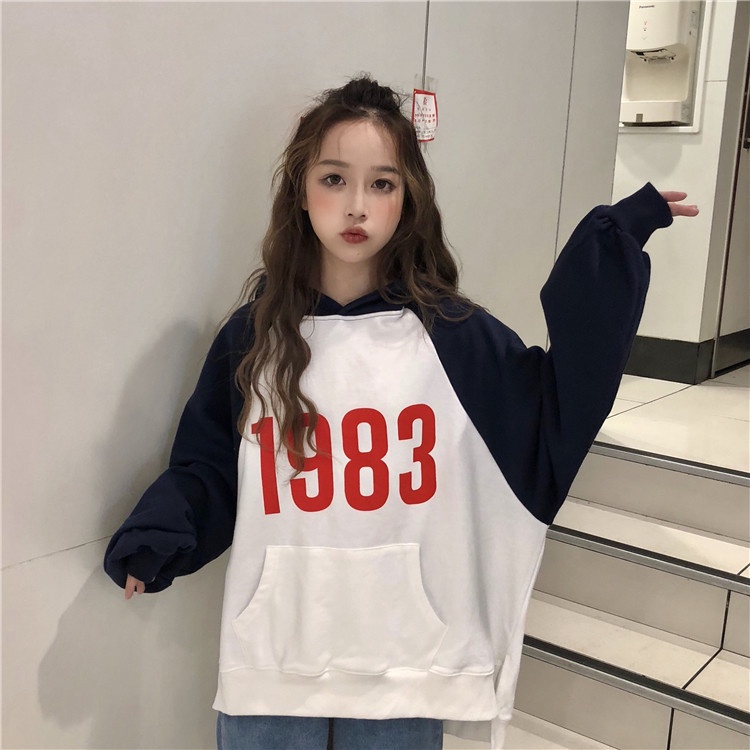 Sweater Longgar Gaya Korea Baju Lengan Panjang Sweater Wanita  Sweater Bertopi Sweater Beludru Jaket Wanita