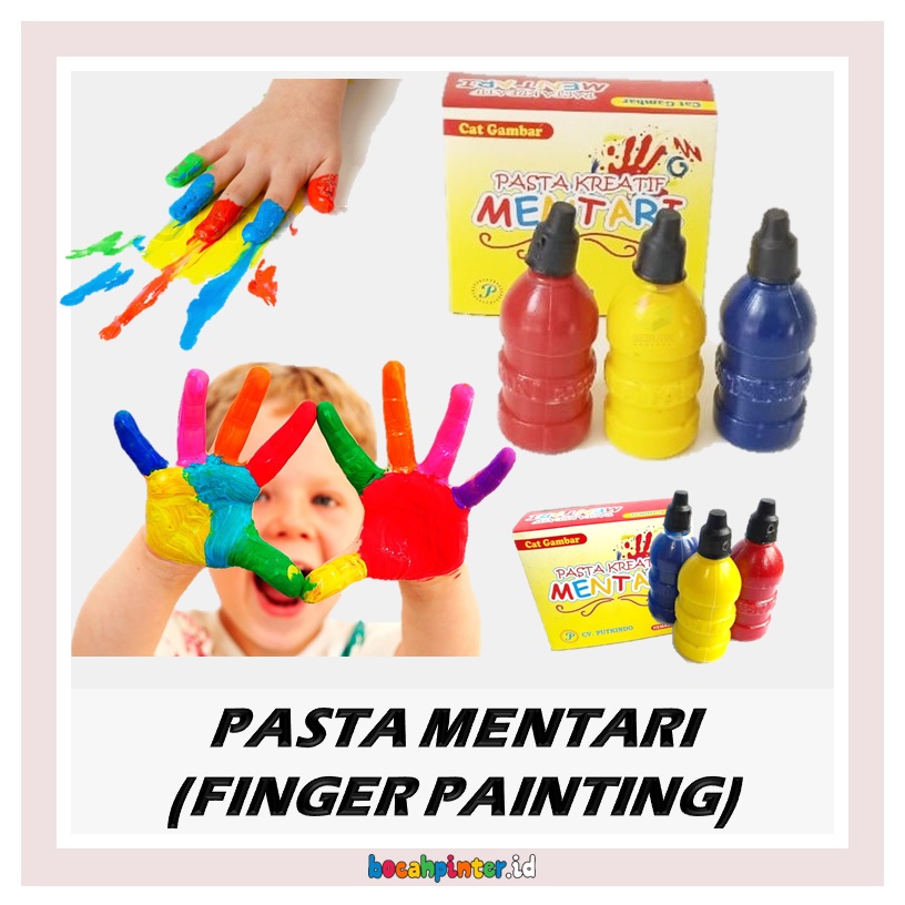 Pasta Kreatif Mentari | Cat Lukis Mewarnai Anak | Pewarna non-Toxic Finger Painting | Mainan Edukasi