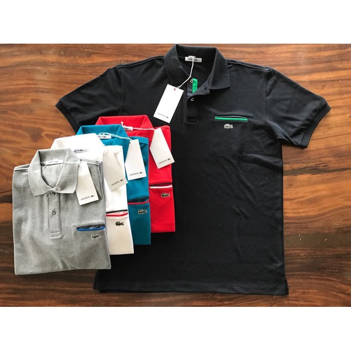 DVS0110 Lacoste Pocket Polo Shirt 100% ORIGINAL FACTORY OUTLET