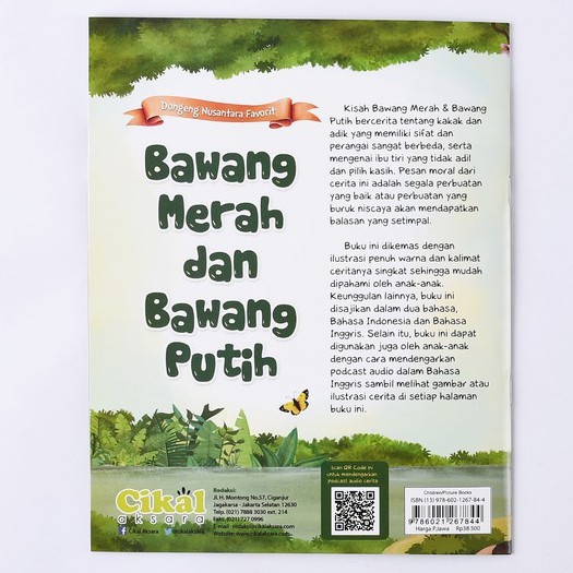 Dongeng Nusantara Favorit Bawang Merah Dan Bawang Putih Buku Cerita Anak Original Cikal Aksara Shopee Indonesia