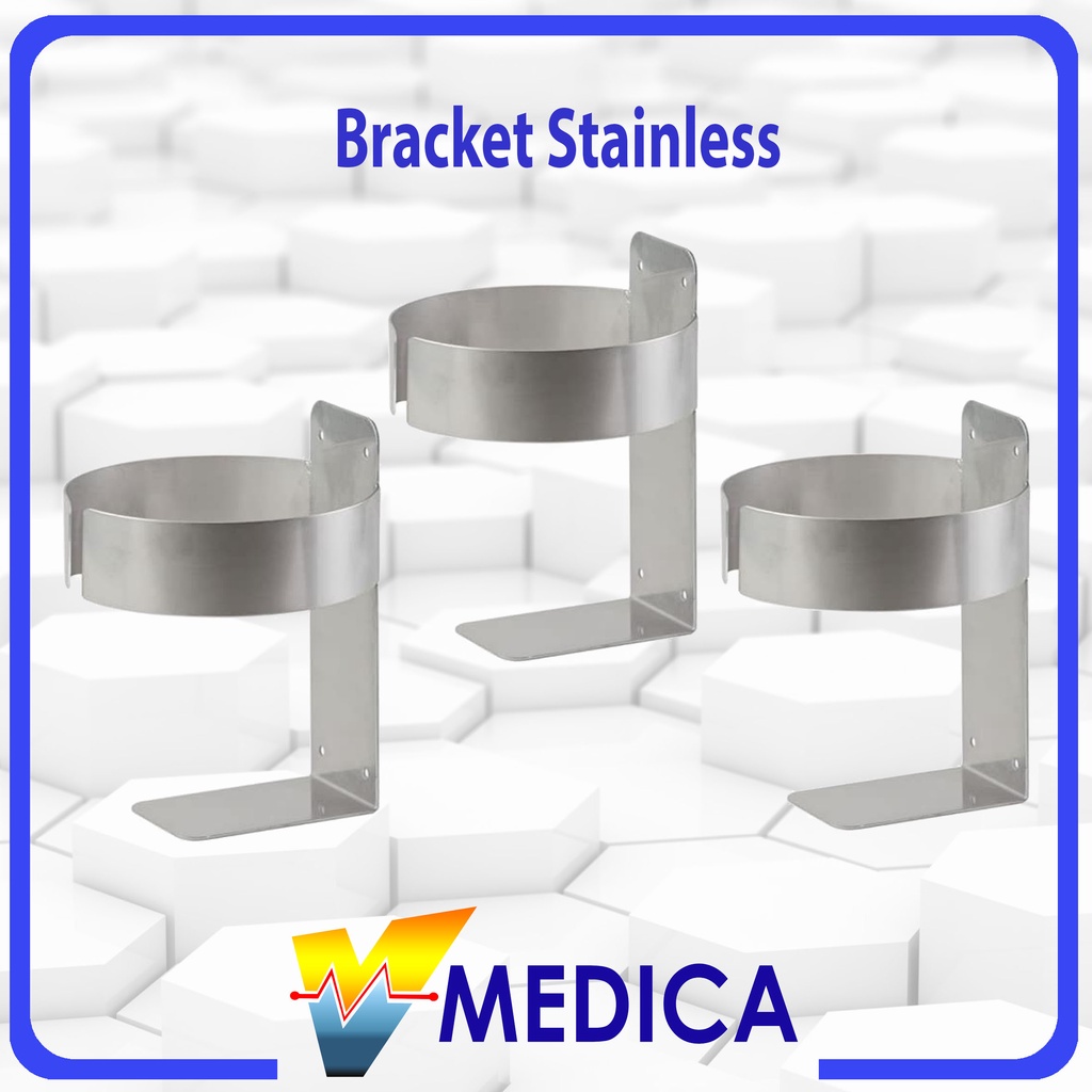Bracket HandSanitizer 500ml Stainless / Dudukan Hand Sanitizer