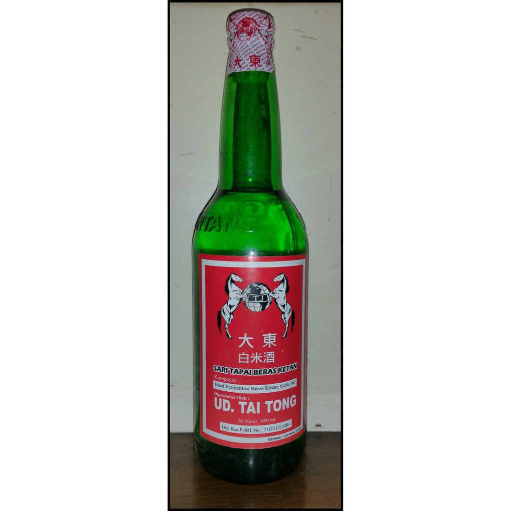 HOT SALE ARAK PUTIH SARI TAPAI BERAS KETAN UD. TAI TONG CAP KUDA MERAH 600ML