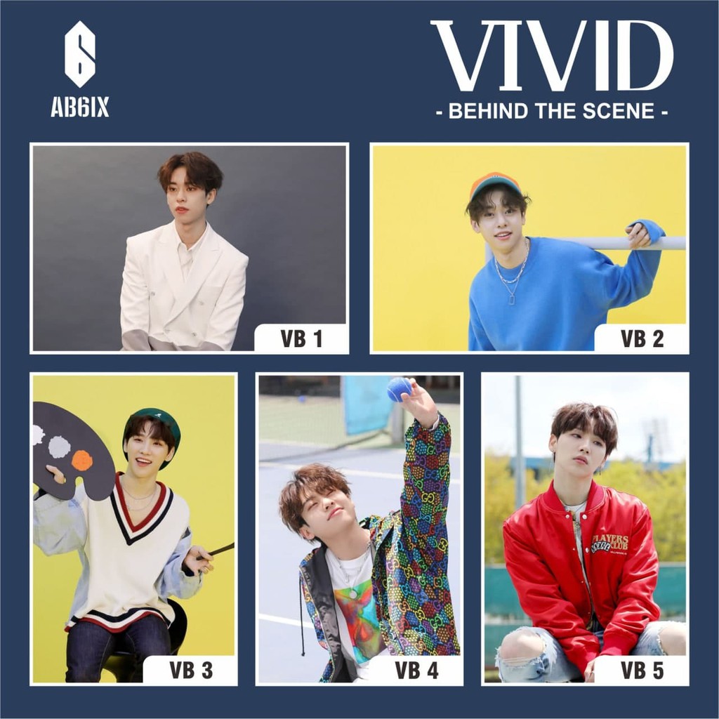 POSTER KPOP AB6IX VIVID BEHIND THE SCENE KIM DOHYUN LEE DAEHWI JEON WOONG PARK WOOJIN LIM YOUNGMIN