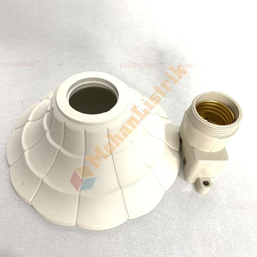 Fitting Lampu Plafon Visalux Candi Terminal Kuningan Fiting Tempel