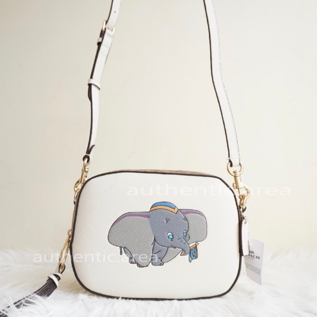 Coach X Disney Dumbo Camera Bag in Chalk Calfskin - ORIGINAL GUARANTEE 100%