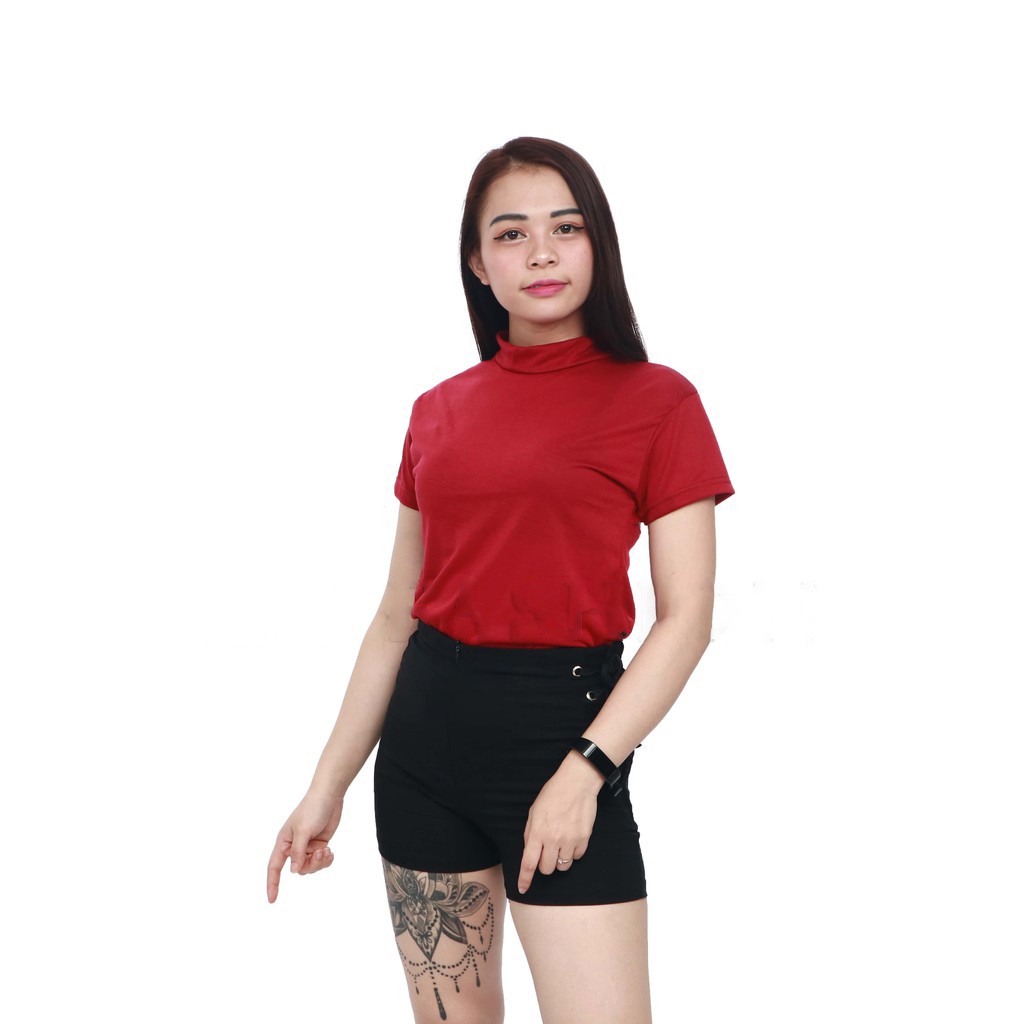 Rx Fashion Hay Neck Crop Bahan Spandex Ukuran All Size  FIT L 1R