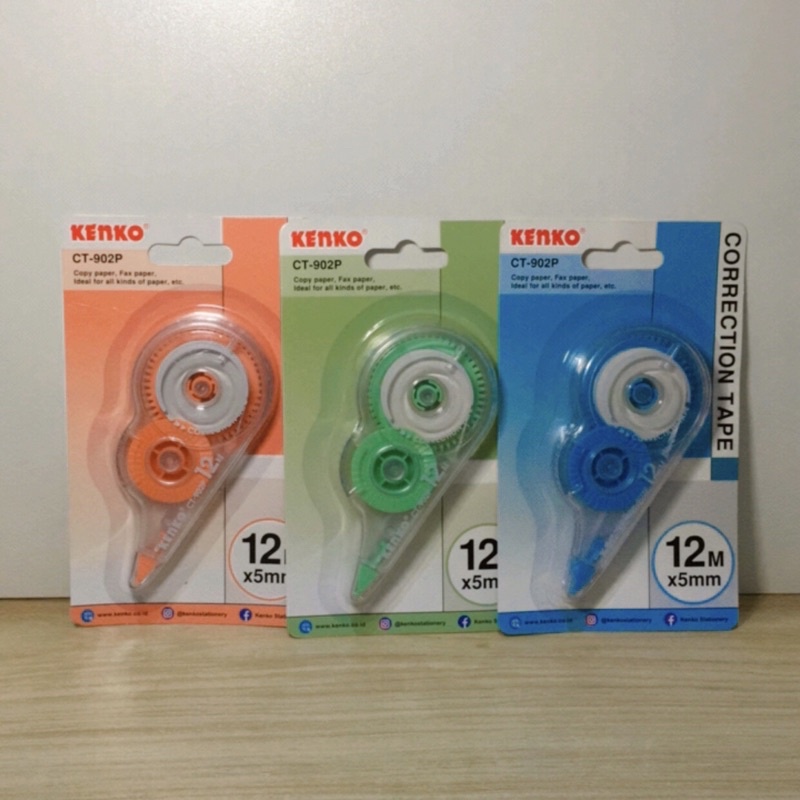 

Tip-Ex Correction Tape Kenko CT-902p Warna pastel