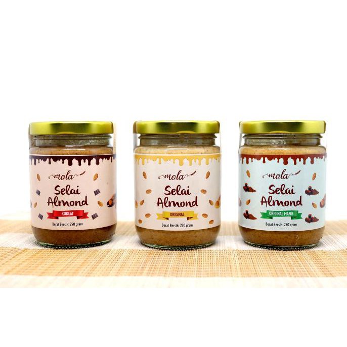 

SEDAP Mola Almond Butter / Selai Almond 100% Natural - Original Asin RASA MANTAP