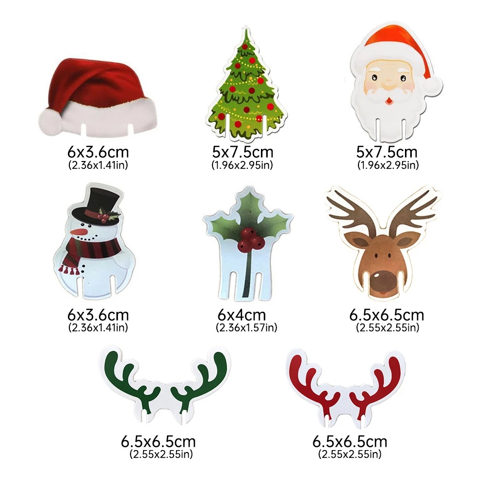 [Christmas Products]10Pcs Lovely Christmas Cup Card